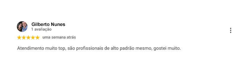 Avaliação Google